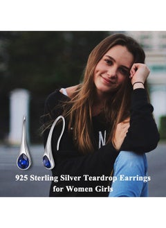 925 Sterling Silver Small Pearshaped Hook Earrings With Simulated Sapphire Birthstone Crystals From Austria September Birthstone Jewelry Gifts For Women Girlfriend Wife Mom - pzsku/ZDD769D096A4EEB03F4CAZ/45/_/1714988377/51e7e5a3-56ce-44f5-9eb7-6ad20bd40348