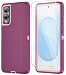 ONOLA Compatible with Samsung Galaxy S25 Edge Case with HD Screen Protector Heavy Duty Shockproof Dropproof 3Layer Cover Phone Case for Galaxy S25 Edge WineRedPink - Image 2