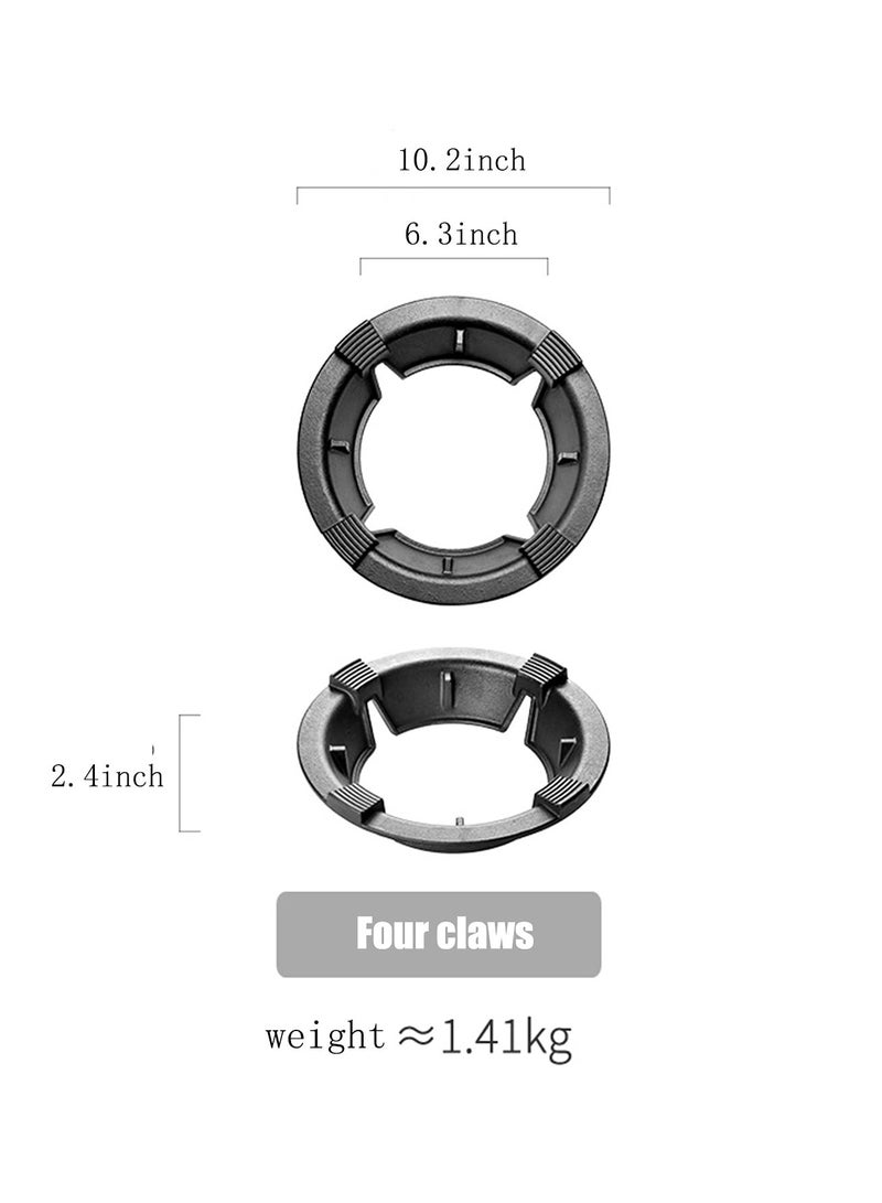 SYOSI Wok Ring For Gas Stove, Cast Iron Four-Claw Wok Stand, Wok Stand Firm And Does Not Shake - Image 3