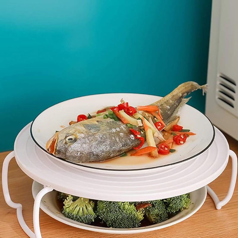 صينية شواء ميكروويف صينية شواية صينية بلاستيكية رف فرن للخبز لحم مقدد وجبات خفيفة مجمدة مستلزمات المطبخ - Image 3