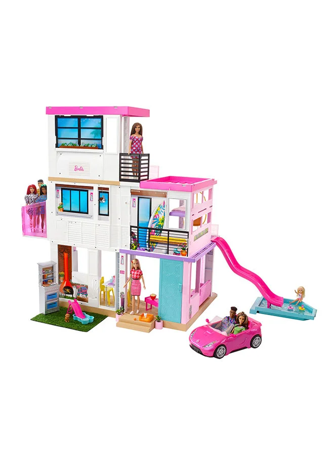 Barbie Dreamhouse (3.75-ft) Dollhouse with Pool, Slide, Elevator, Lights And Sounds