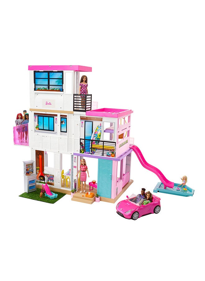 Barbie - Dreamhouse (3.75-ft) Dollhouse with Pool, Slide, Elevator, Lights And Sounds - Image 1