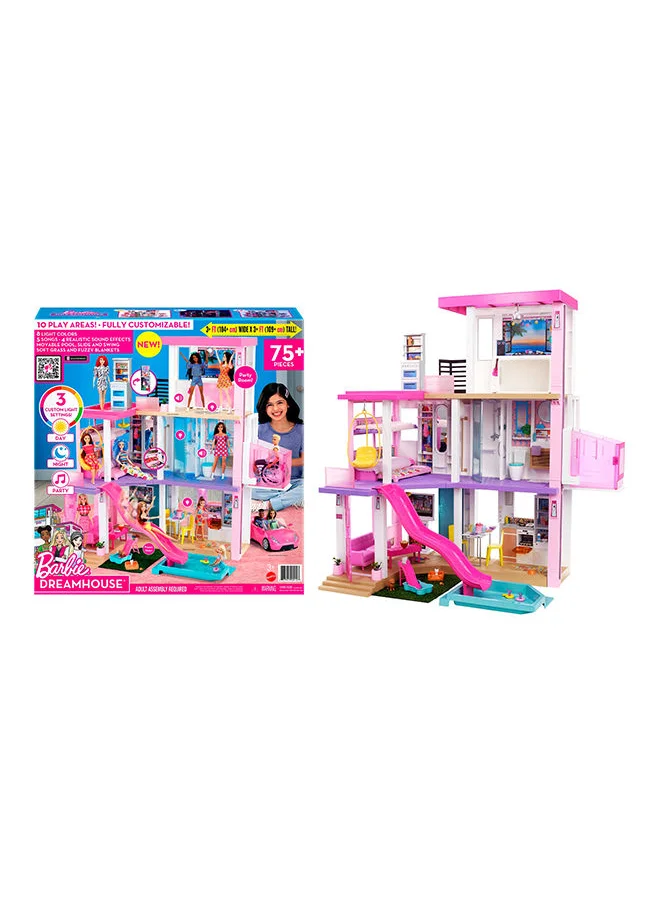 Barbie Dreamhouse (3.75-ft) Dollhouse with Pool, Slide, Elevator, Lights And Sounds