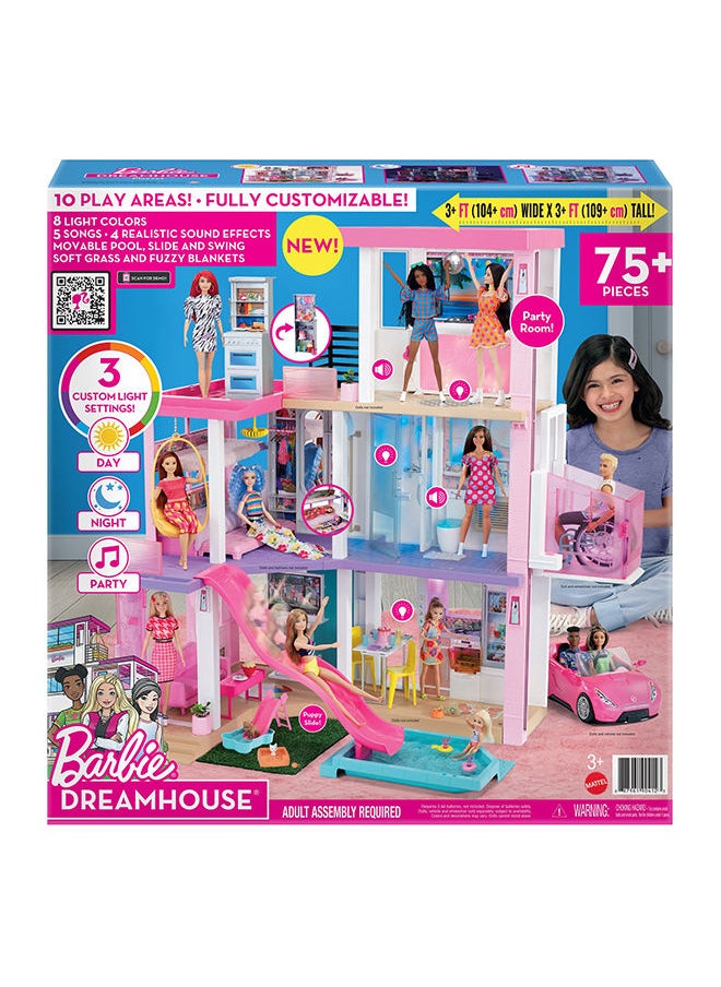 Barbie - Dreamhouse (3.75-ft) Dollhouse with Pool, Slide, Elevator, Lights And Sounds - Image 1