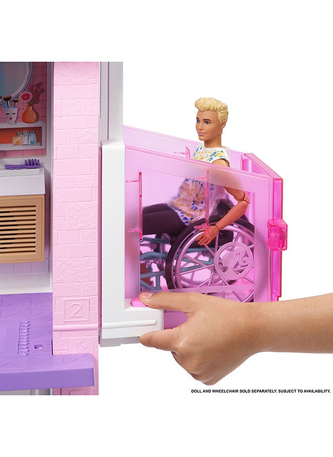 Barbie - Dreamhouse (3.75-ft) Dollhouse with Pool, Slide, Elevator, Lights And Sounds - Image 1