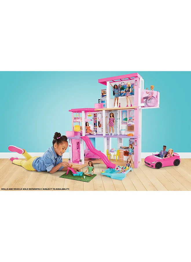 Barbie Dreamhouse (3.75-ft) Dollhouse with Pool, Slide, Elevator, Lights And Sounds