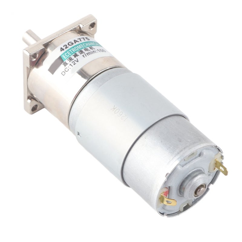 XD DC Gear Motor Low Speed 12V with Metal Gearbox Quiet - High Torque Brushless Motor with Overcurrent Protection for Robotics and Automation - Image 2