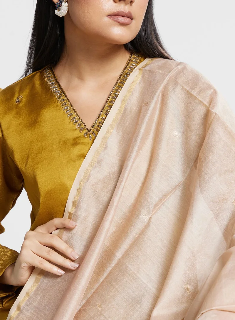 Fabindia Mesh Detail Dupatta