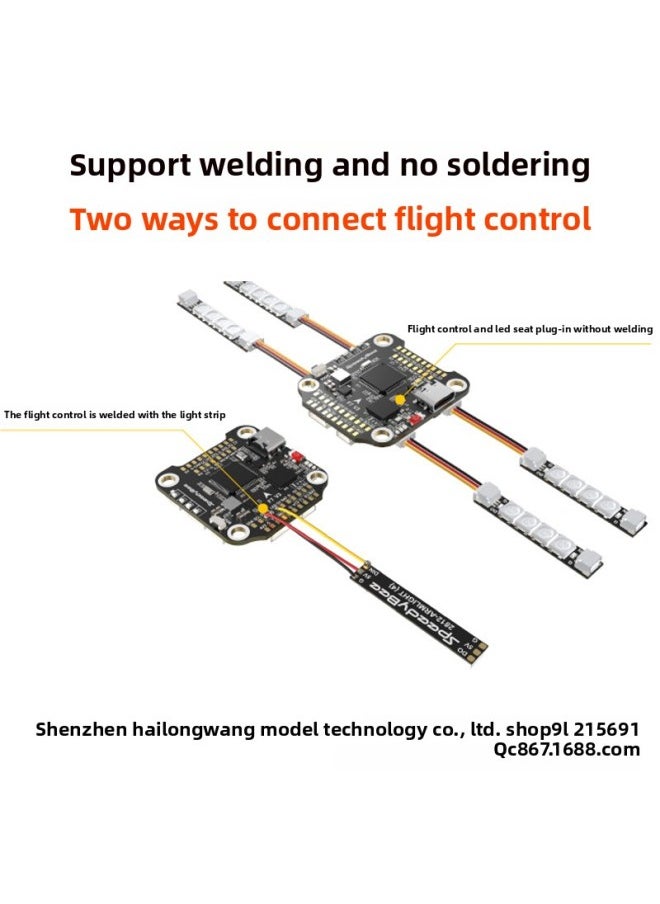 SpeedyBee 2812 RGB Programmable LED Arm Light With Light Bar FPV Traversing Machine Drone Accessories-Color:SB-ARM-LED 4/bag