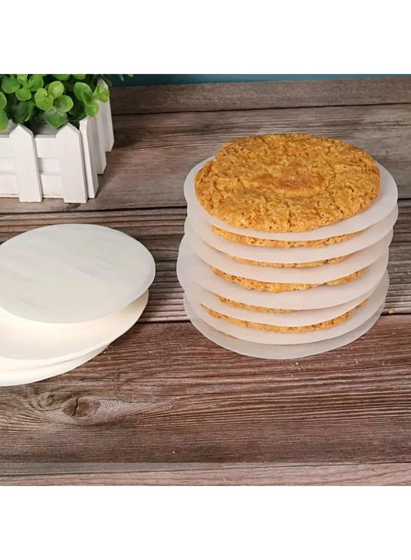 كلين ويف 100 قطعة من ورق فطائر البرجر المستدير – صفائح شمع رق غير لاصقة مقاس 11 سم، فاصل فطائر صالح للطعام للتجميد والشواء والشواء – مثالي للحوم البقر والديك الرومي والبرغر النباتي والمزيد - Image 4