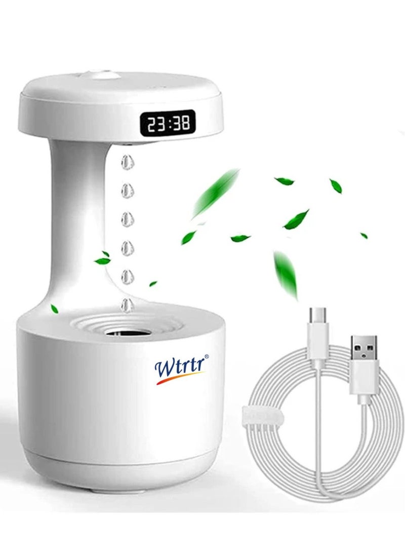 Wtrtr Anti Gravity Humidifier With Led Clock Display - Image 1