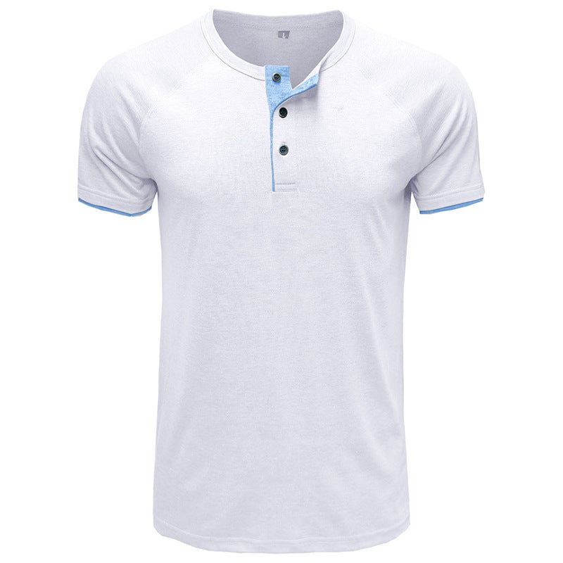 New 2022 Summer Foreign Trade Men''s Short-sleeved T-shirt Men''s Large Size T-shirt Loose and T-shirt Men - Image 1