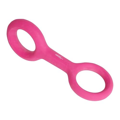 Ubbi Pet x Karim Rashid Tuggle Dog Toy Durable Natural Rubber Tug Toy with Ergonomic Grip for Medium to Large Dogs Dishwasher Safe Interactive Tug Fetch Toy Pink - Image 1
