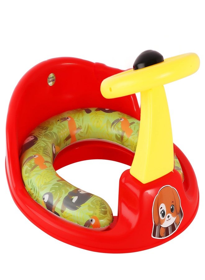 Zerya Ferrari Soft Kids Toilet Trainer Baby Potty Seat With Ferrari Handle And Back Support Toilet Seat For Girls & Boys (Red) - Image 1