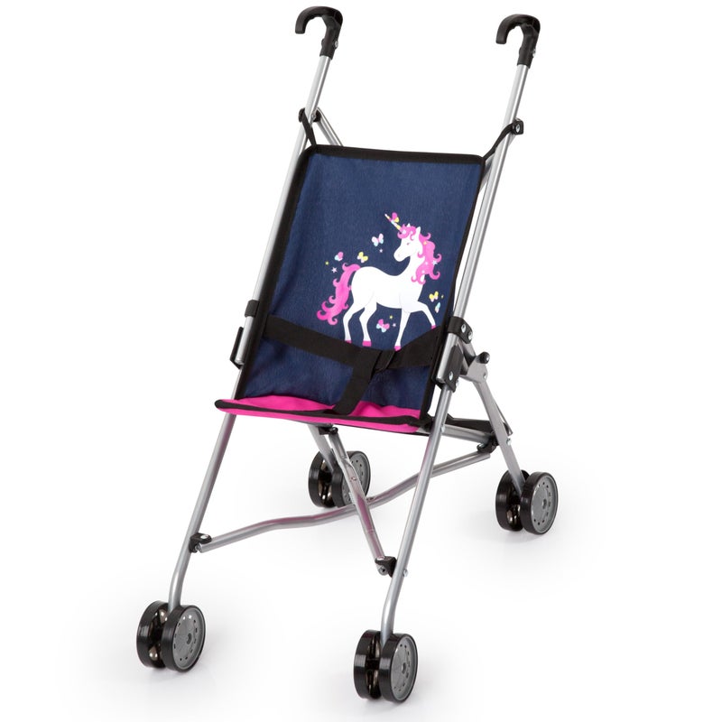 Bayer Design Dolls Buggy for up to 18 DollsBluePink - Image 2