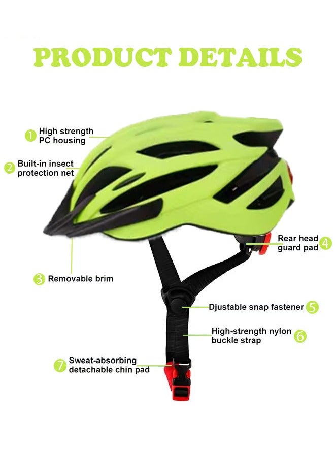 founder Bike Helmet, Bicycle Helmet for Men Women with Detachable Sun Visor Quick Release Strap Cycling Helmet Microshell Design Adjustable Size,Safety Protection Equipment - Image 2