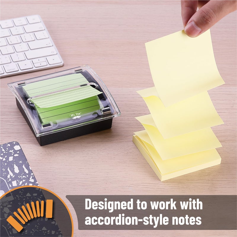 Mr. Pen Pop Up Note Dispenser, 3" x 3", Black, Sticky Note Dispenser, Sticky Note Holder for Desk - Image 2