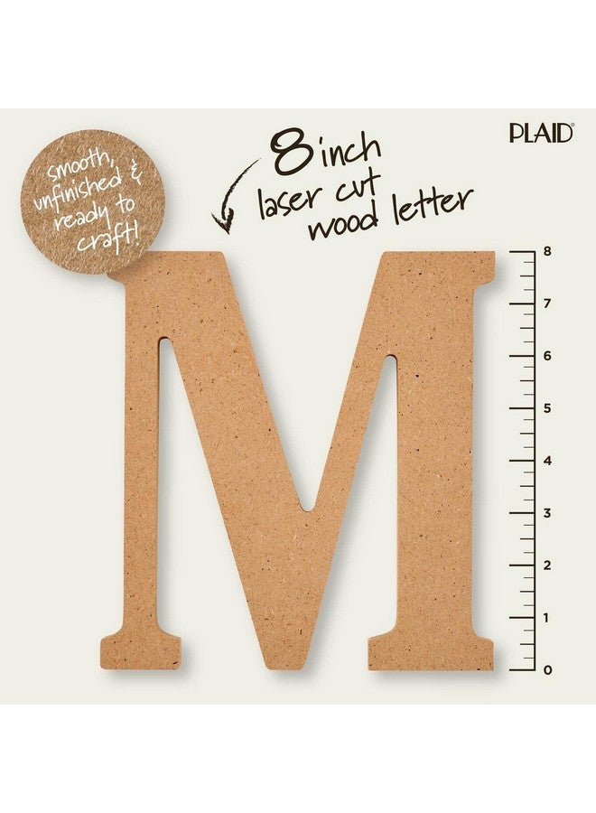 PLAID Wood Unfinished Letter 8" Wooden Surface Perfect For Diy Arts And Crafts Projects 63592 8 Inch - Image 2