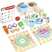 Melofaver Wooden Play Kitchen Set for Kids 3 35Pcs Pretend Play Cooking Accessories with Play Food Pots and Pans Utensils Montessori Early Education Toy Gift for Toddlers Girls Boys - Image 2