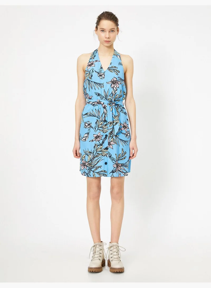 KOTON Floral Halter Dress