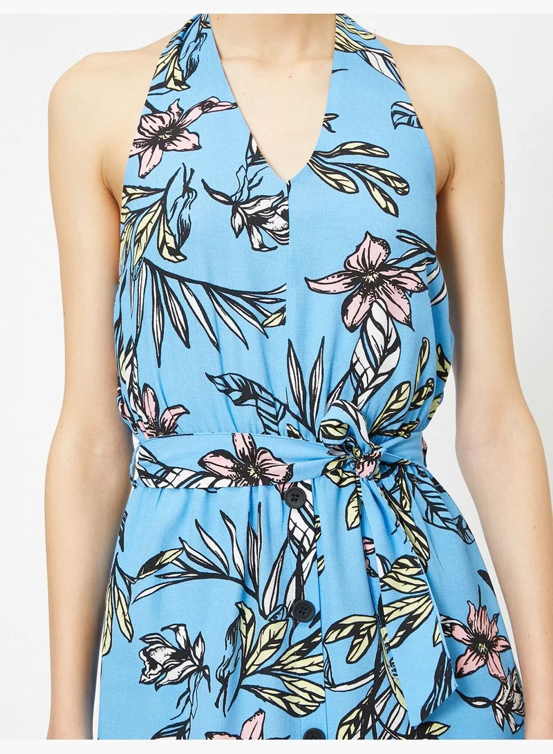 KOTON Floral Halter Dress