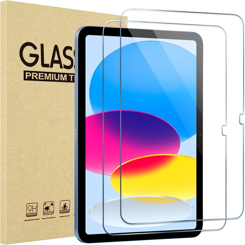 متوافق مع iPad 11 2025 واقي شاشة زجاجي مقسى عبوة من قطعتين صلابة 9H - Image 2