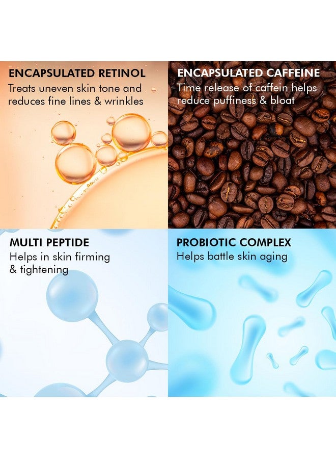 CONSCIOUS CHEMIST Retinol Peptide Under Eye Cream With Soothing Massage Roller | Under Eye Roll On For Dark Circles Fine Lines & Puffy Eyes | For Women & Men | 15 Ml - Image 4