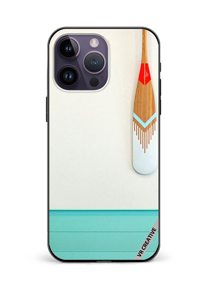 VR CREATIVE Protective Case Cover For Apple iPhone 16 Pro Keslo Wood Paddle Design Multicolour - Image 1