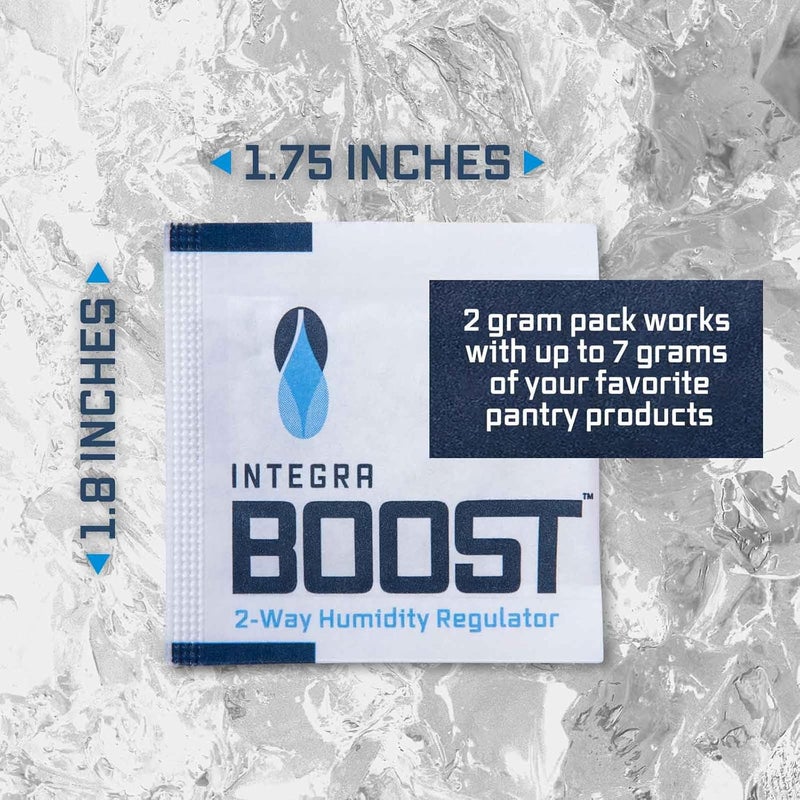 Integra Boost - 55% RH Level - 2 Gram Size - Two-Way Humidity Control Pack - Includes Humidity Indicator Cards - Humidity Balancer Packet For Packaged Foods & Herbs Storage (Pack of 20) - Image 4
