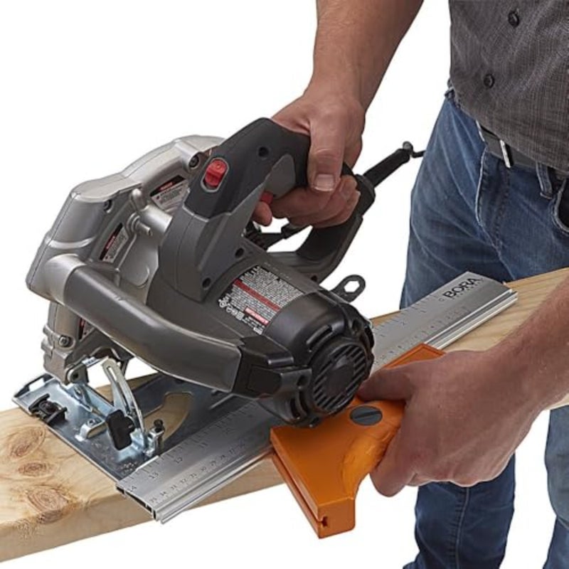 530416 Quickcut Circular Saw Guide With Rail and Angle Assist, All-In-One Woodworking Tool, Strong Aluminum 16 Inches Long, With A 14-Inch 35.5Cm Guide Rail - Image 5