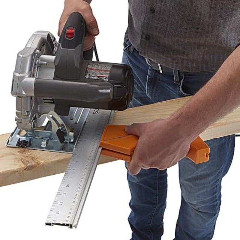 530416 Quickcut Circular Saw Guide With Rail and Angle Assist, All-In-One Woodworking Tool, Strong Aluminum 16 Inches Long, With A 14-Inch 35.5Cm Guide Rail - Image 3