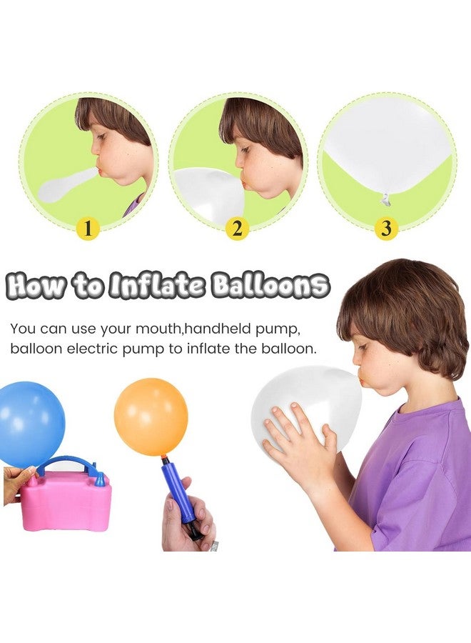LovesTown 160PCS Balloons, 5 Inch Matte White Latex Balloons for Wedding Birthday Party - Image 5