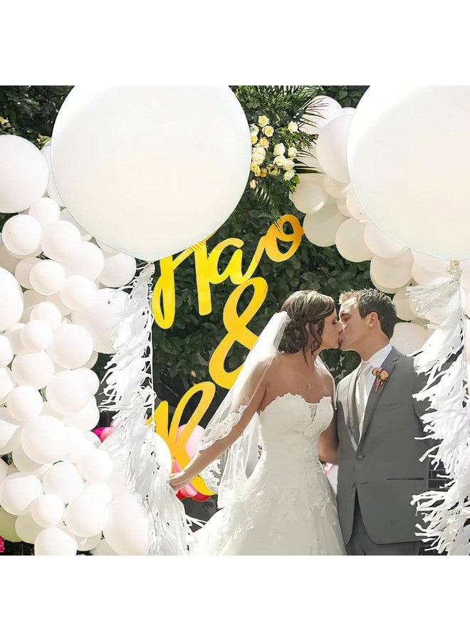 LovesTown 160PCS Balloons, 5 Inch Matte White Latex Balloons for Wedding Birthday Party - Image 3