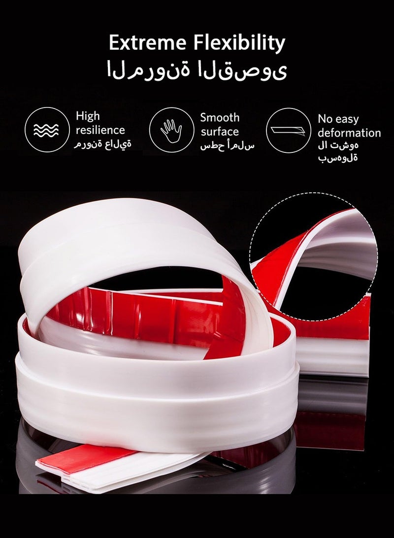 DPTER Door Draft Stopper, 100 cm Length Under Door Seal, Door Sweep for Exterior & Interior Doors, Door Bottom Draft Blocker Dust and Noise Insulation Weather Stripping Draft Guard Insulator, Black - Image 4