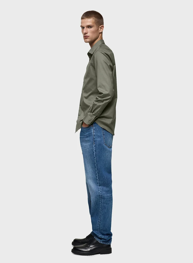 Mango Man Veiram Regular Fit Button Down Shirt
