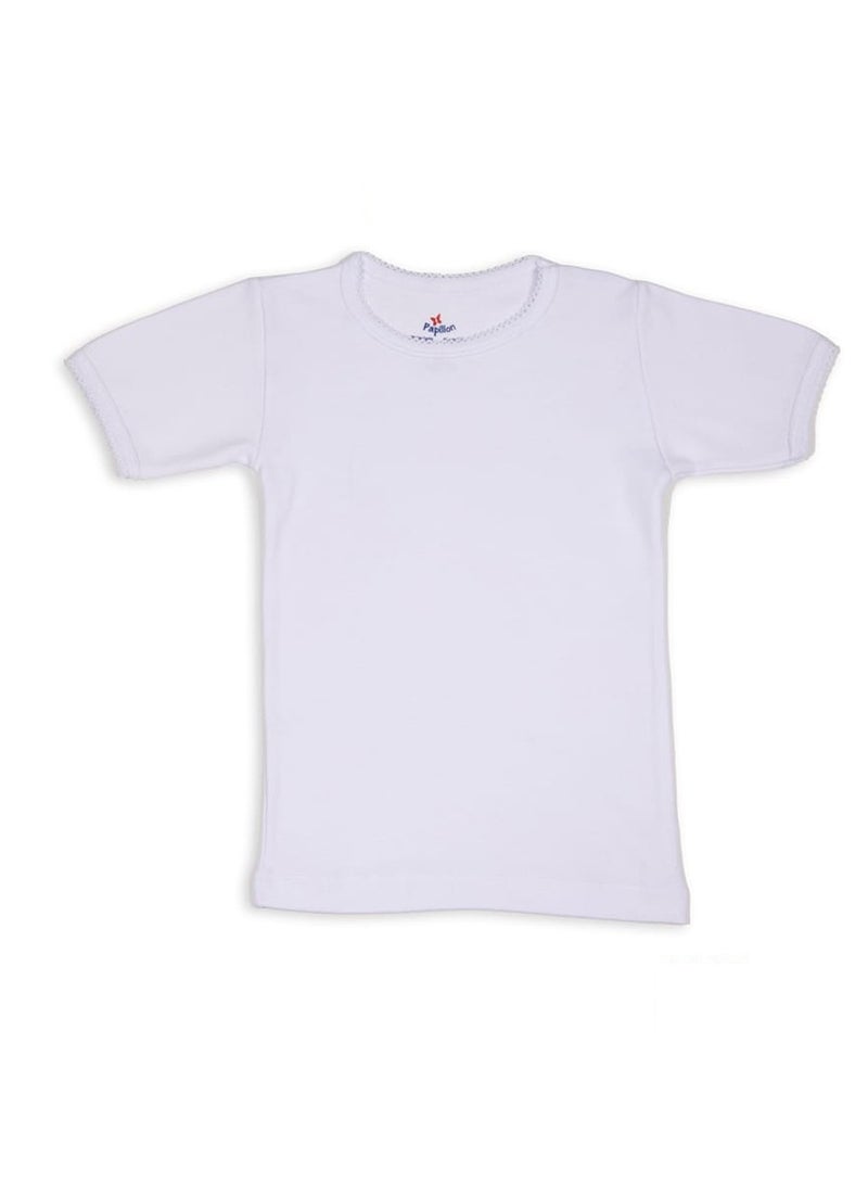 Papillon Kids Girl Half Sleeves Cotton Undershirt