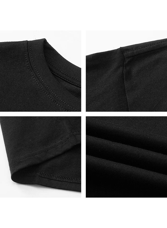 Geniolamode Men's Short Sleeve T-shirt New American High Street Fashion Brand Pure Cotton T-shirt Loose Casual All-match Comfortable Half Sleeve - Image 2