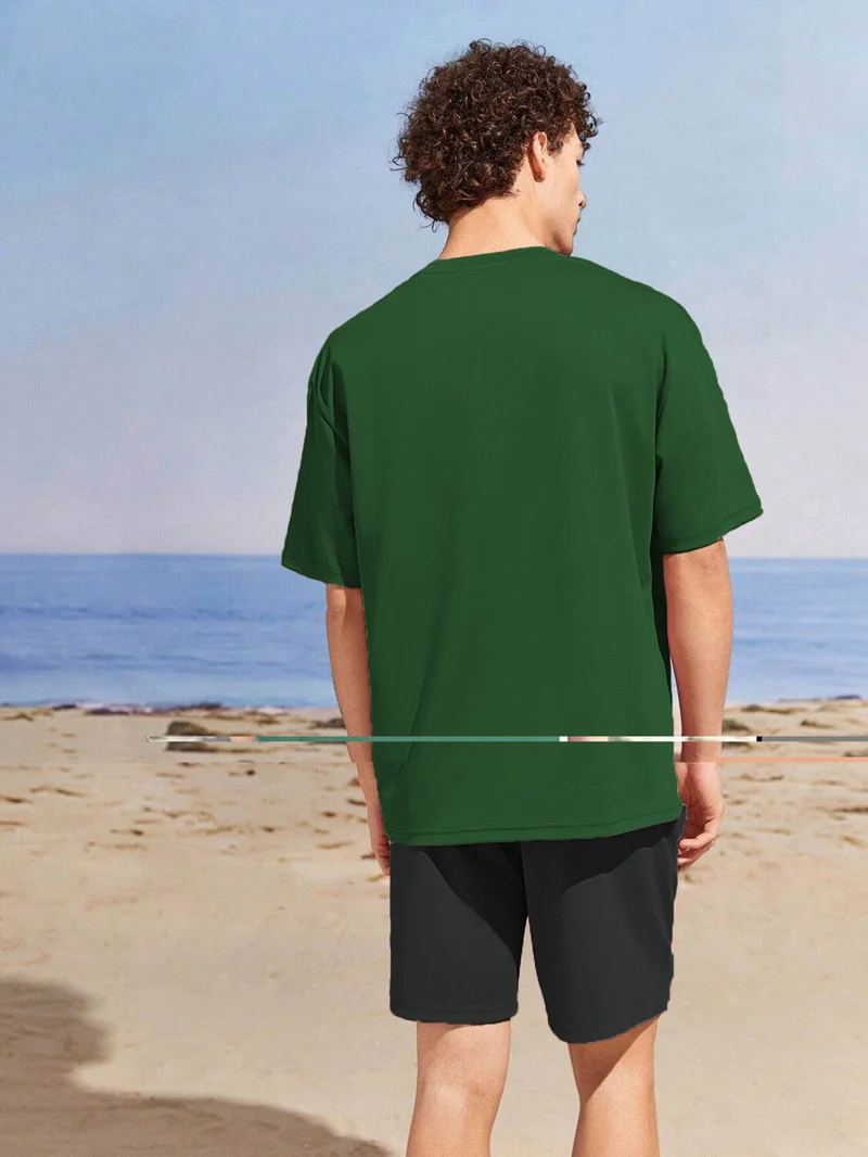 دوغ فش Couple Lover Combination Oversize Neverlook Design Printed T-Shirt 2-Pack