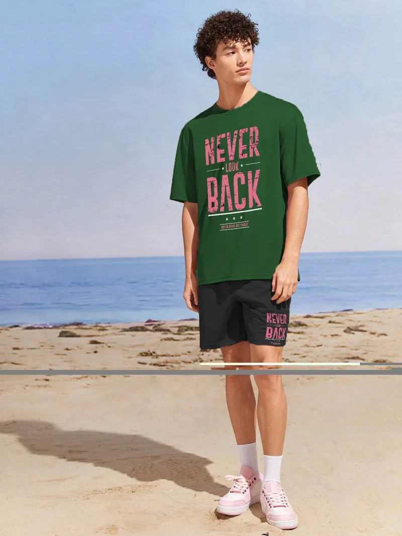 دوغ فش Couple Lover Combination Oversize Neverlook Design Printed T-Shirt 2-Pack