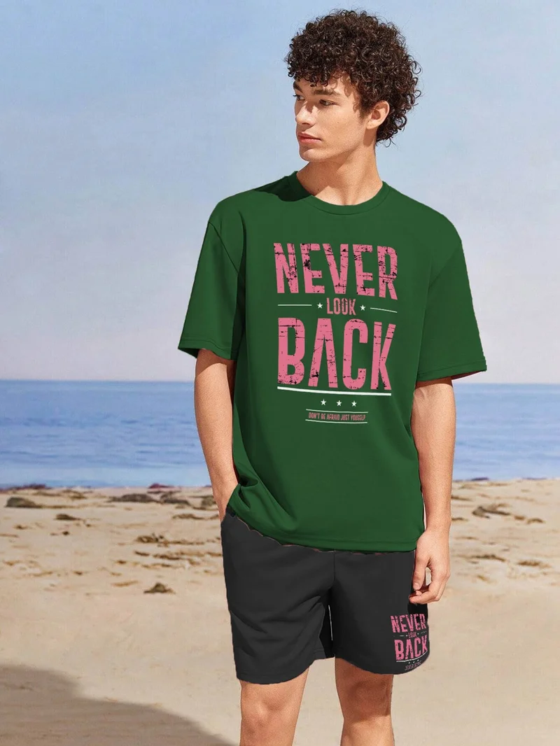 دوغ فش Couple Lover Combination Oversize Neverlook Design Printed T-Shirt 2-Pack