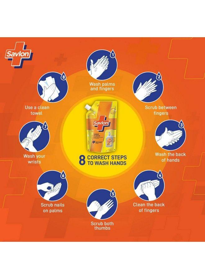 Savlon Deep Clean Germ Protection Liquid Handwash Refill Pouch 725Ml - Image 5