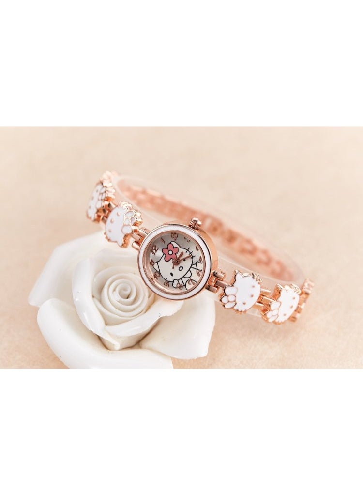 KUYING Fashionable And Cute Children's Bracelet Steel Strap Watch - Image 3