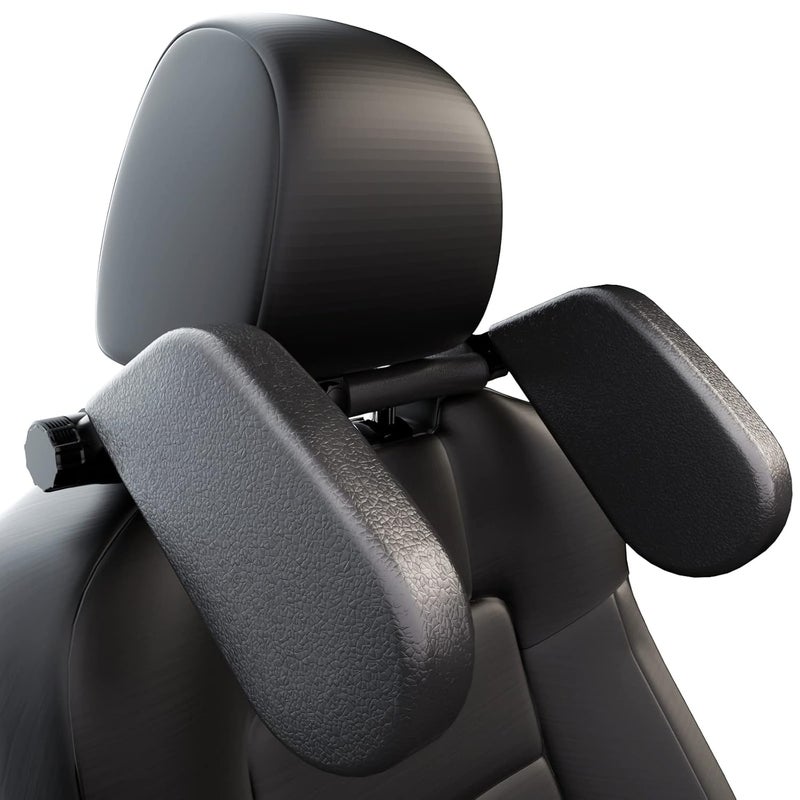 TEEPIRE Creacolyfe Car Seat Headrest Pillow Headrest for car Head Neck Support Detachable seat held Pillow 180 Degree Adjustable Both Sides Travel Sleeping Cushion for Kids Adults