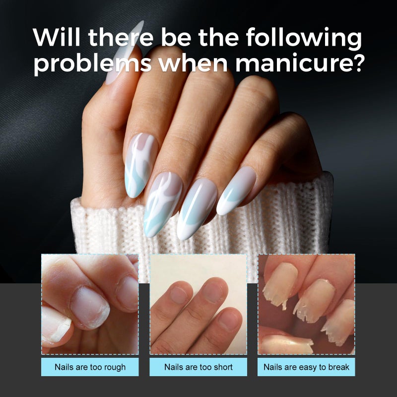 TOMICCA Almond Gel Nail Tips, Half Matte Pre Shaped No Filing Medium Almond Nail Tips, 240 Pcs Gel Tips 12 Sizes, Clear Acrylic Tips for Nail Art, Nail Extension at Home, For Beginners - Image 4