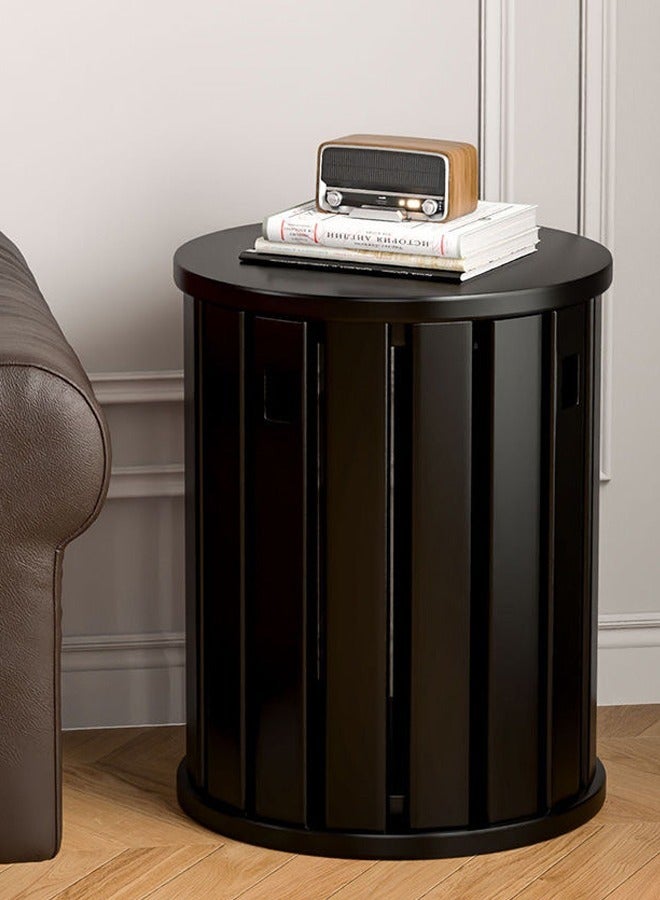 fashionhome Versatile Multifunction 4 in 1 Solid Wood Stool Set Round Coffee Table Sofa Bedside Table Stackable Combination Stool for Living Room 36x47 cm (Fully Assembled)  - Image 1