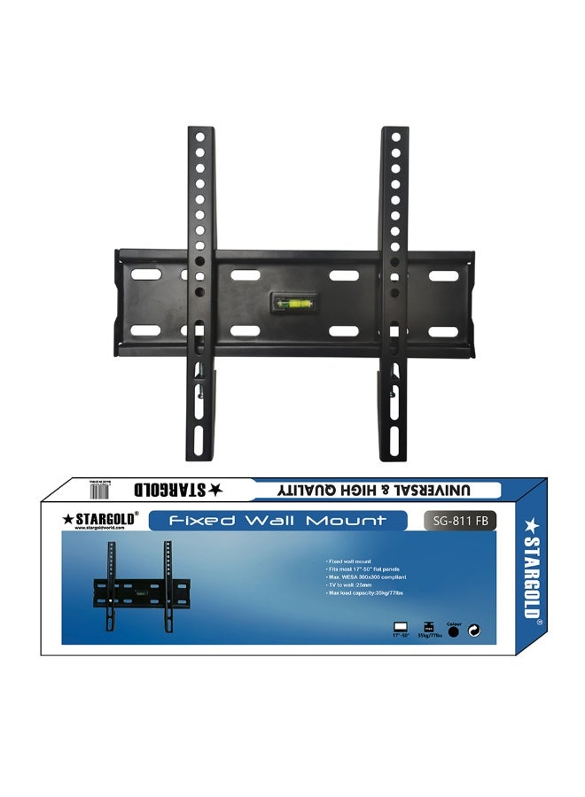 ستارجولد حامل تثبيت ثابت على الحائط للتلفزيونات ذات الشاشات المسطحة LED LCD وPlasma مقاس 17 إلى 50 بوصة، تصميم رفيع، VESA 300x300، سعة تحميل 35 كجم، سهولة التركيب - Image 5