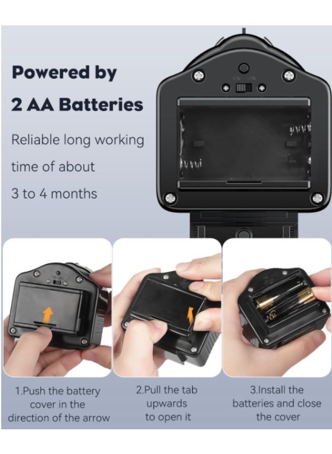 60ML Aquarium Automatic Fish Feeder Fish Tank Automatic Holiday Timer, With Timer Lcd Display Screen, Adjustable Food Dispenser Suitable For Powder Particles And Granules, Powered By No. 5 Battery (Excluding Battery) - Image 5