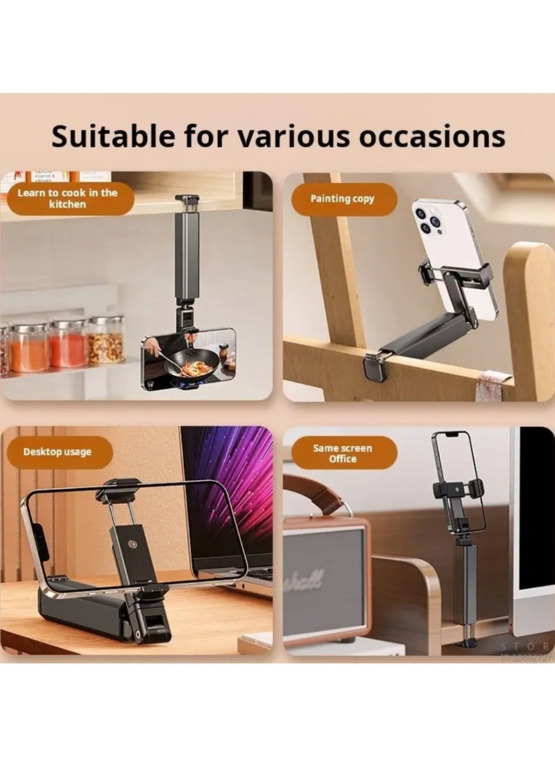 Clip-On Phone Holder 360° Rotatable, Portable Universal Phone Stand for Desk, Tables  - Image 3