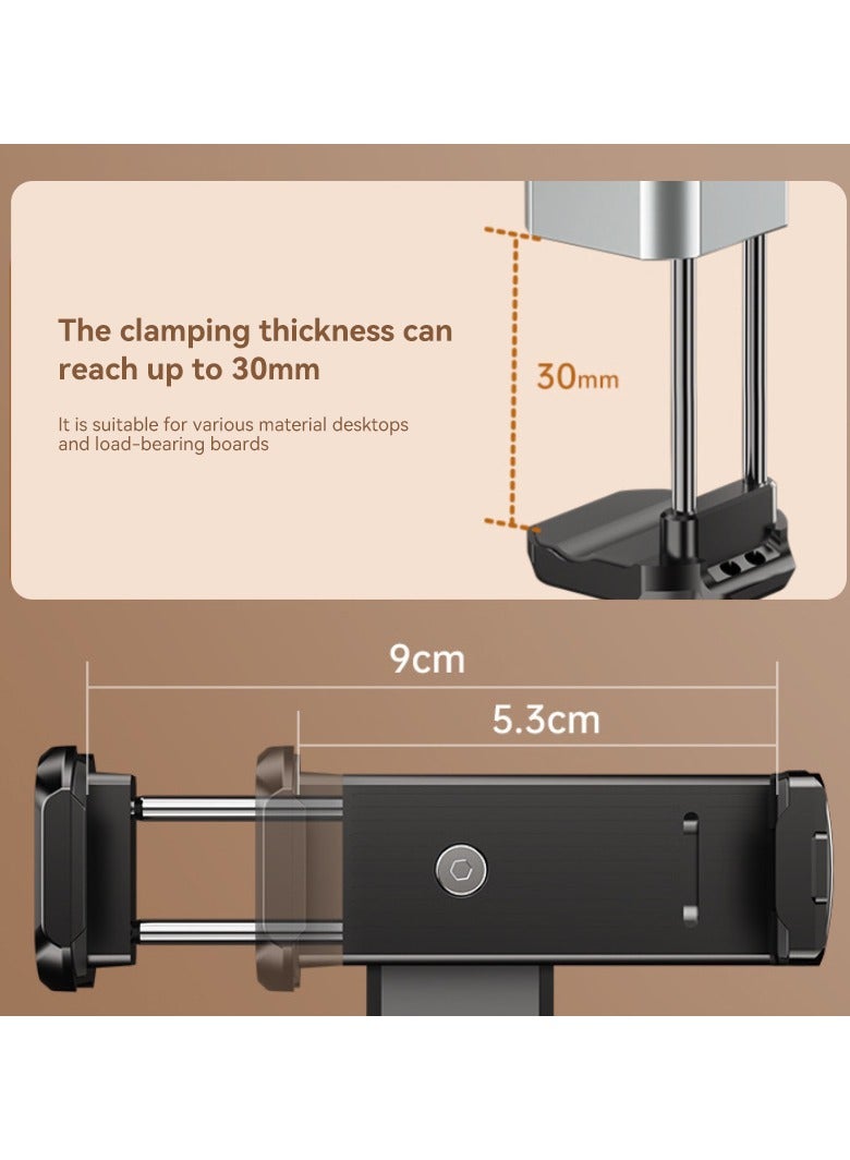 Clip-On Phone Holder 360° Rotatable, Portable Universal Phone Stand for Desk, Tables  - Image 5