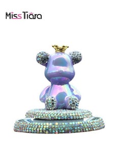 MissTiara Diamond Bear Aromatherapy Ornament  for Car and home Air Freshener Multicolour  - Image 4